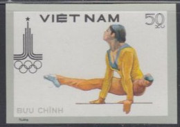 Vietnam Mi.Nr. 1098U Olymp. Sommerspiele Moskau, Ungez., Turnen (50) - Vietnam