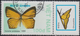 Vietnam Mi.Nr. 1995 Ausstellung INDIA'89, Schmetterling Eurema Proterpia (100) - Vietnam