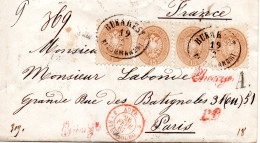 LETTRE CHARGEE Du 19 Février 1867 - Lettres & Documents