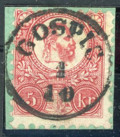 1871 Réz 5Kr GOSPIC - Briefe U. Dokumente