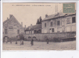 JONCHERY-sur-VESLE: La Place Du Marché, La Poste - Très Bon état - Jonchery-sur-Vesle