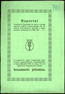 13. Számú Román-Bánáti Határőrezred Vagyonközösségének 1914 évi Jelentése Karánsebes. 1915. 20l - Libros Antiguos Y De Colección