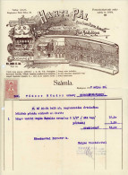 BUDAPEST 1937. Hartl Pál Érczlemez Verde, Fejléces, Céges Számla - Unclassified