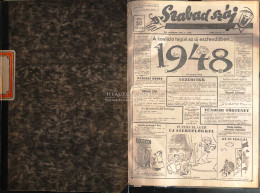 SZABAD SZÁJ 1948  Hetilap, III. évfolyam, Teljes évfolyam, Két Kötetben, Hajtatlan , Szép állapotban! - Old Books