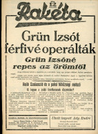 RAKÉTA 1935. Humor, Rejtvény, Rendkívűl Ritka Hetilap Komplett IV. évfolyam, Szerk : Simon Zoltán és Tabi László. R! - Ohne Zuordnung