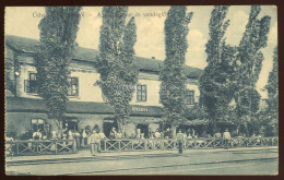 SZENTES 1915. Pályaudvar, Vasútállomás, Vasúti Vendéglő, étterem, Vasutasok Régi Képeslap - Hungría