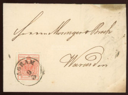 AGRAM / ZÁGRÁB 1854. 3Kr  Levélen Varasdinba Küldve - ...-1867 Préphilatélie