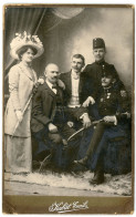 MÁRAMAROSSZIGET 1900-10. Kabát : Csendőr és Családja, Cabinet Fotó - Guerre, Militaire