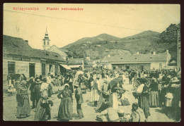 SZILÁGYSOMLYÓ 1916. Piac Tér,  Régi Képeslap - Hungría