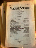 MAGYAR SZEMLE 1941. Komplett évfolyam , 12 Szám  Szerk : Bethlen István-Szekfű Gyula-Eckhardt Sándor, (jó állapotban) - Oude Boeken