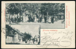 PILISCSABA 1900. Clotild Villatelep, Vendéglő, Régi Képeslap, Divald - Hungary