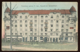 BUDAPEST 1926. XIII. Palatinus Palota, Régi Képeslap - Hungary