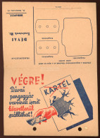 BUDAPEST 1947. Dévai "Önborotvapenge" :)  Reklám Levelezőlap, árjegyzék - Non Classés