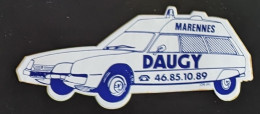 AUTOCOLLANT AMBULANCES DAUGY - MARENNES-HIERS-BROUAGE - AUTOMOBILE VOITURE SANTÉ - 17 CHARENTE MARITIME - Stickers