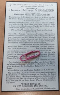 DP - Herman Verhaegen - Goyen - Hakendover 1871 - 1956 - Obituary Notices