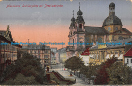 R129384 Mannheim Schillerplatz Mit Jesuitenkirche. Gerhard Blumlein - Welt