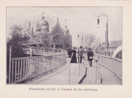 Exposition Paris 1900 Chemin De Fer Electrique - Stations Without Trains