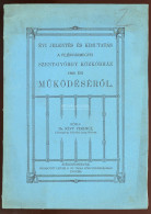 SZÉKESFEHÉRVÁR 1910. Jelentés és Kimutatás A Szent-György Közkórház Működéséről 20l érdekes Kórháztörténet, Statisztikák - Non Classés