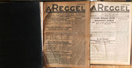 A REGGEL Politikai Hetilap 1924-26. 3 Komplett évfolyam 6 Kötetben. Ritka! - Libri Vecchi E Da Collezione