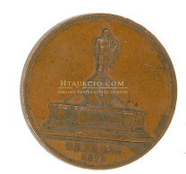 MEHADIA 1872. Magyar Orvosok és Természetvizsgálók XVI-ik Nagygyűlése Emlékéül' Bronz Emlékérem (44mm) - Other & Unclassified