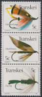 Südafrika - Transkei Mi.Nr. Zdr.65,69,68 Senkr. Künstliche Fliegen  - Other & Unclassified