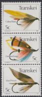 Südafrika - Transkei Mi.Nr. Zdr.66,65,69 Senkr. Künstliche Fliegen  - Altri & Non Classificati