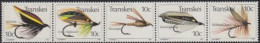 Südafrika - Transkei Mi.Nr. Zdr.87,86,85,84,83 Waag. Künstliche Fliegen  - Andere & Zonder Classificatie