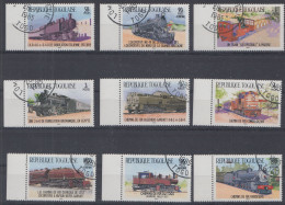 Togo Mi.Nr. 1807-1815 Lokomotiven (9 Werte) - Togo (1960-...)