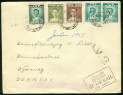 Br Thailand, Bangkok 1951 Cover > Denmark #bel-1078 - Tailandia