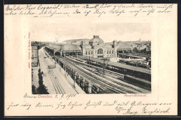 AK Dresden, Gleise Am Hauptbahnhof  - Dresden