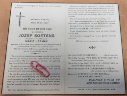 DP - Jozeg Soetens - Herman - Everbeek 1877 - Maarke 1956 - Décès