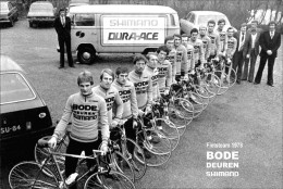 PHOTO CYCLISME REENFORCE GRAND QUALITÉ ( NO CARTE ) GROUPE TEAM BODE DEUREN SHIMANO 1978 - Cycling