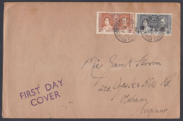 British Guiana 1937 FDC Coronation Of King George VI, Royal, Royalty, First Day Cover - Britisch-Guayana (...-1966)