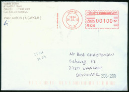 Br Turkey, Istanbul 2010 Cover > Denmark (meter Cancel) #bel-1079 - Covers & Documents