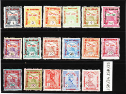 JSK/34 U N G A R N  1915  Michl 162/78  (*) FALZ  ZÄHNUNG SIEHE ABBILDUNG - Unused Stamps