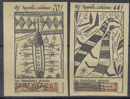 NEUKALEDONIEN  858-859, Postfrisch **, Geschnitten, Bambusgravuren Von C. Ohlen, 1989 - Unused Stamps