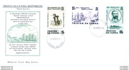 Naufragi 1987. 2 FDC. - Tristan Da Cunha