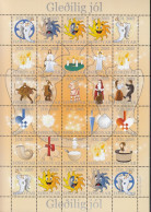 FÄRÖER  2005, JÓL CHRISTMAS KERSTMIS NOEL WEIHNACHTEN, 30 Vignetten, Ungebraucht, MNH **, Trompetenengel - Faroe Islands