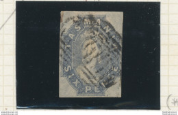 1863 TASMANIA - Stanley Gibbons N. 46 6d. Grey-violet USATO - Andere & Zonder Classificatie