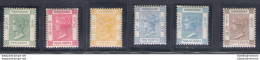 1900 HONG KONG - Stanley Gibbons N. 56/61 - Serie Di 6 Valori - MLH* - Other & Unclassified