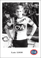 PHOTO CYCLISME REENFORCE GRAND QUALITÉ ( NO CARTE ) LUDO LOOS TEAM C & A 1978 - Cycling