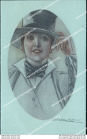 Bv560 Cartolina Art Deco Donnina Lady Donna Cupido Illustratore Artist Mauzan - Andere & Zonder Classificatie