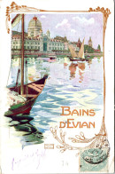 74 EVIAN LES BAINS  Carte Postale Ancienne [REF 55691] - Sonstige & Ohne Zuordnung