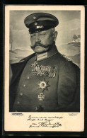 AK Generalfeldmarschall Von Hindenburg In Uniform Mit Orden Und Mütze  - Historische Persönlichkeiten