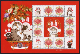 China Personalized Stamp  MS MNH,Tiger Year Cartoon Zodiac Tiger - Nuovi