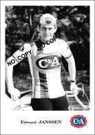 PHOTO CYCLISME REENFORCE GRAND QUALITÉ ( NO CARTE ) EDWARD JANSSEN TEAM C & A 1978 - Cyclisme