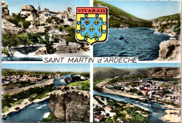 07 SAINT MARTIN D'ARDECHE - Carte Souvenir Multivues - Other & Unclassified