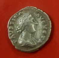 IMPERIO ROMANO. FAUSTINA HIJA. AÑO 161/175 D.C. DENARIO. PESO 3,6 GR - Les Antonins (96 à 192)