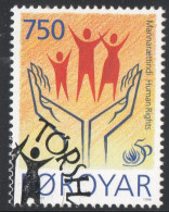 Faeroër 1998 Human Rights Year 1 Value Cancelled 98.05 Faroe Islands, Faroyar, - Autres & Non Classés