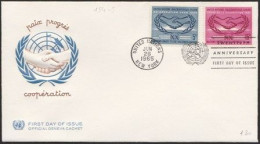 FDC/ONU/New-York/1965/ Coopération : Paix Et Progrès       (NY05) - FDC